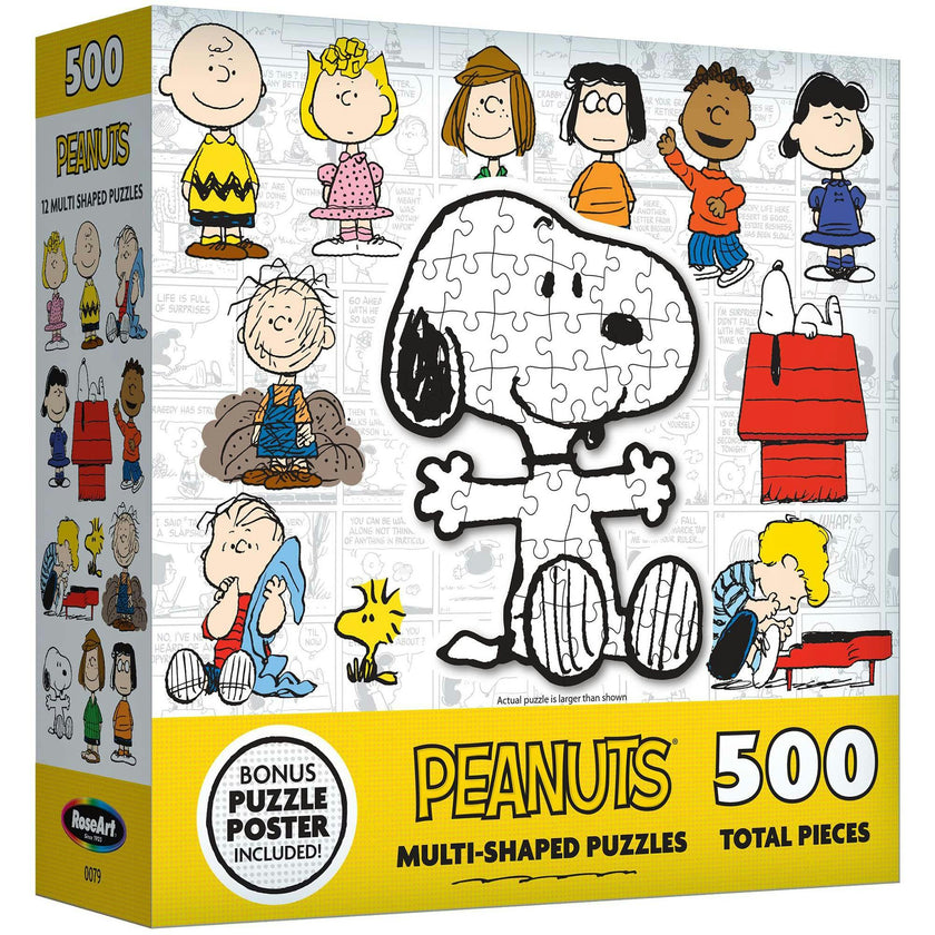 RoseArt: Mini Shaped: Peanuts - 500 Piece Puzzle