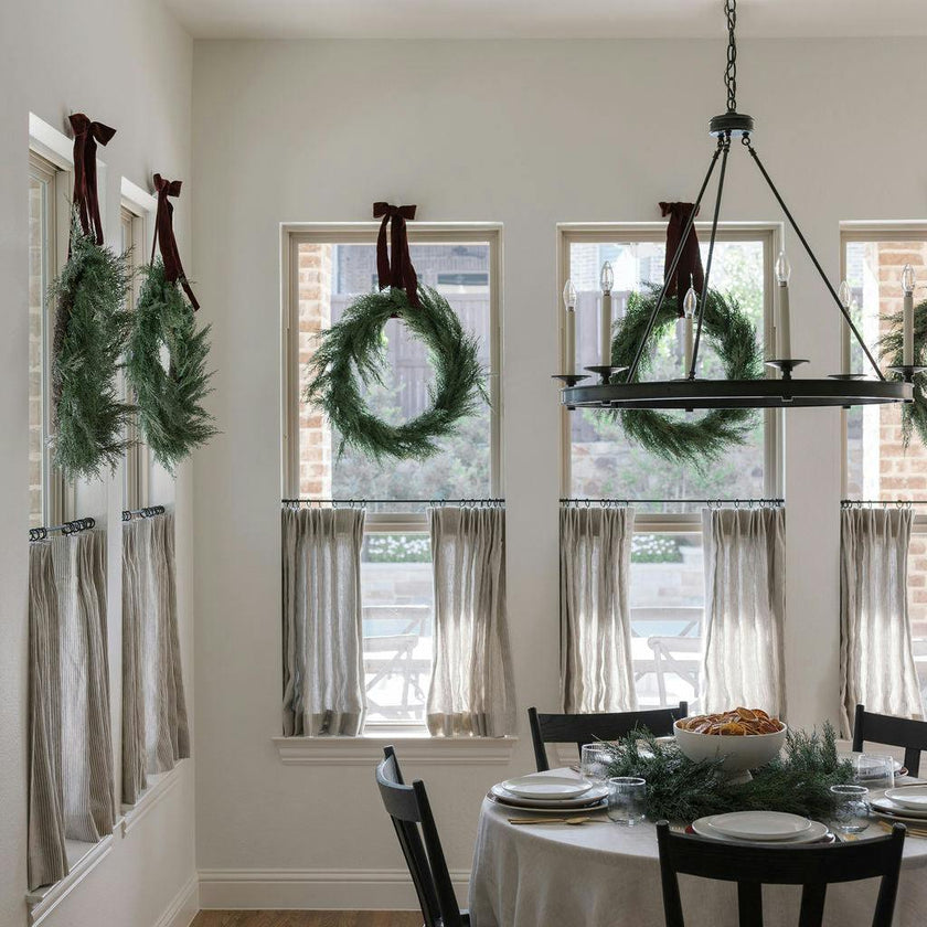 30" Faux Evergreen Cedar Wreath