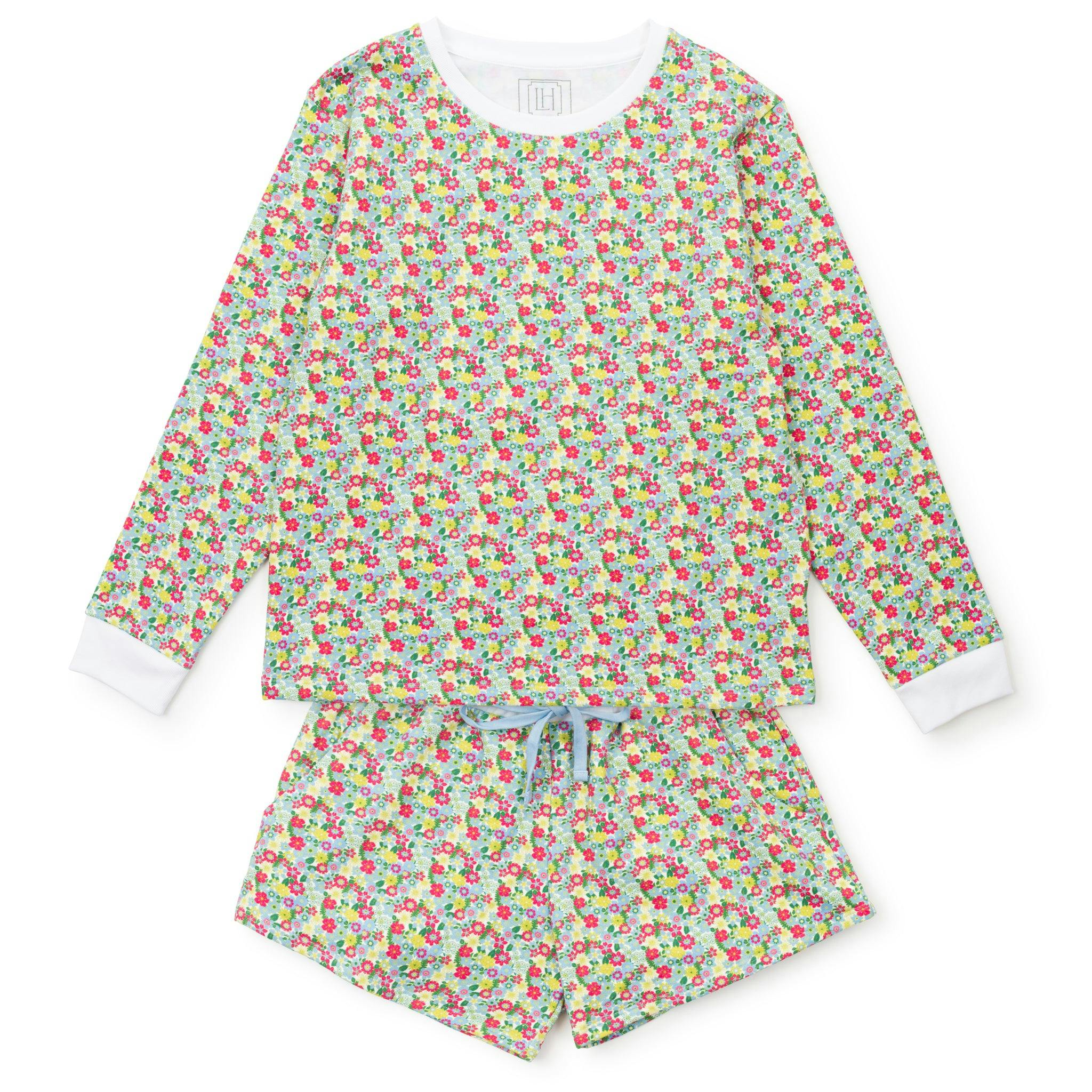 Janann Women's Sweatshirt Short Set Arboretum Floral