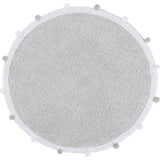 Bubbly Round Rug With Pom Poms