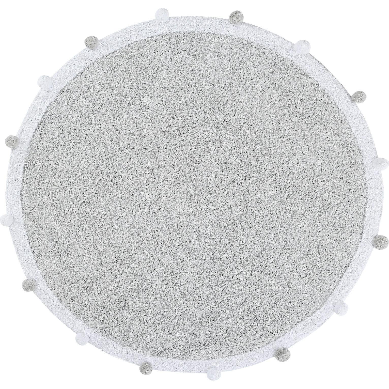 Bubbly Round Rug With Pom Poms