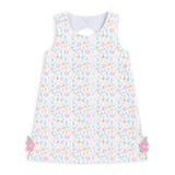Printed Pique Dress With Flowers