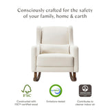 Babyletto Kai Rocker in Eco-Performance Fabric | Water Repellent & Stain Resistant