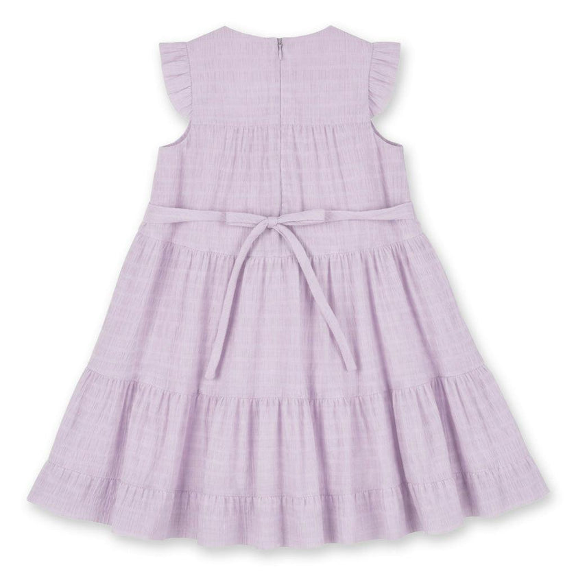 Crinkle Lawn Dress With Flower
