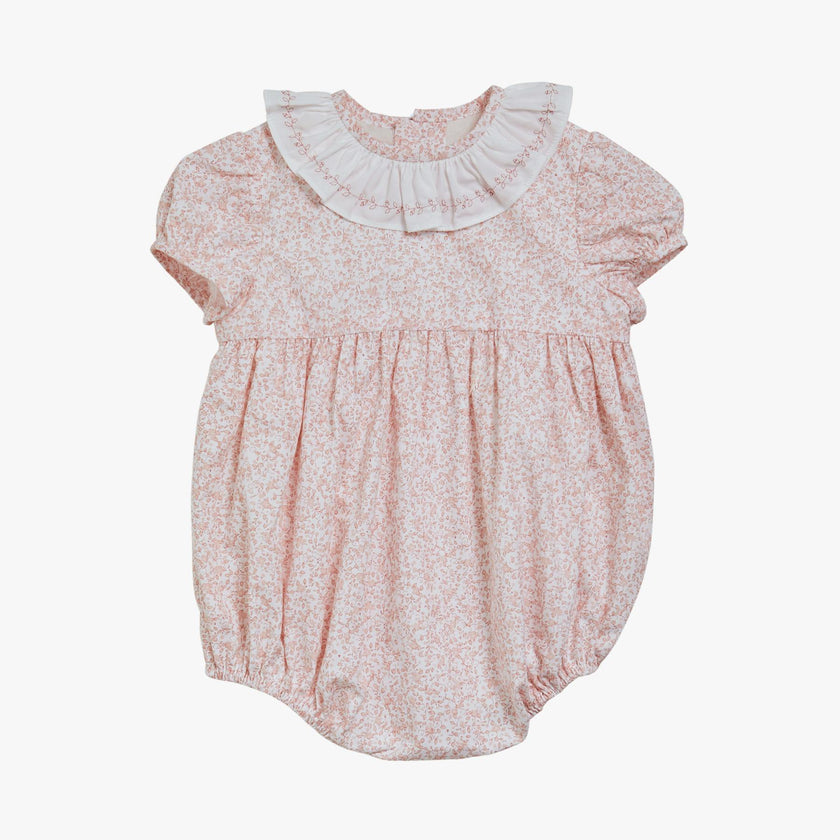 Bubble Romper Pink Minifloral