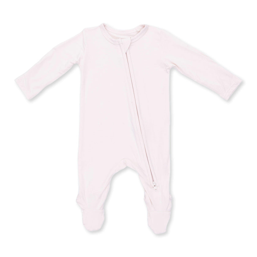 Solid Mauve Morn - 2 Way Zipper Footie