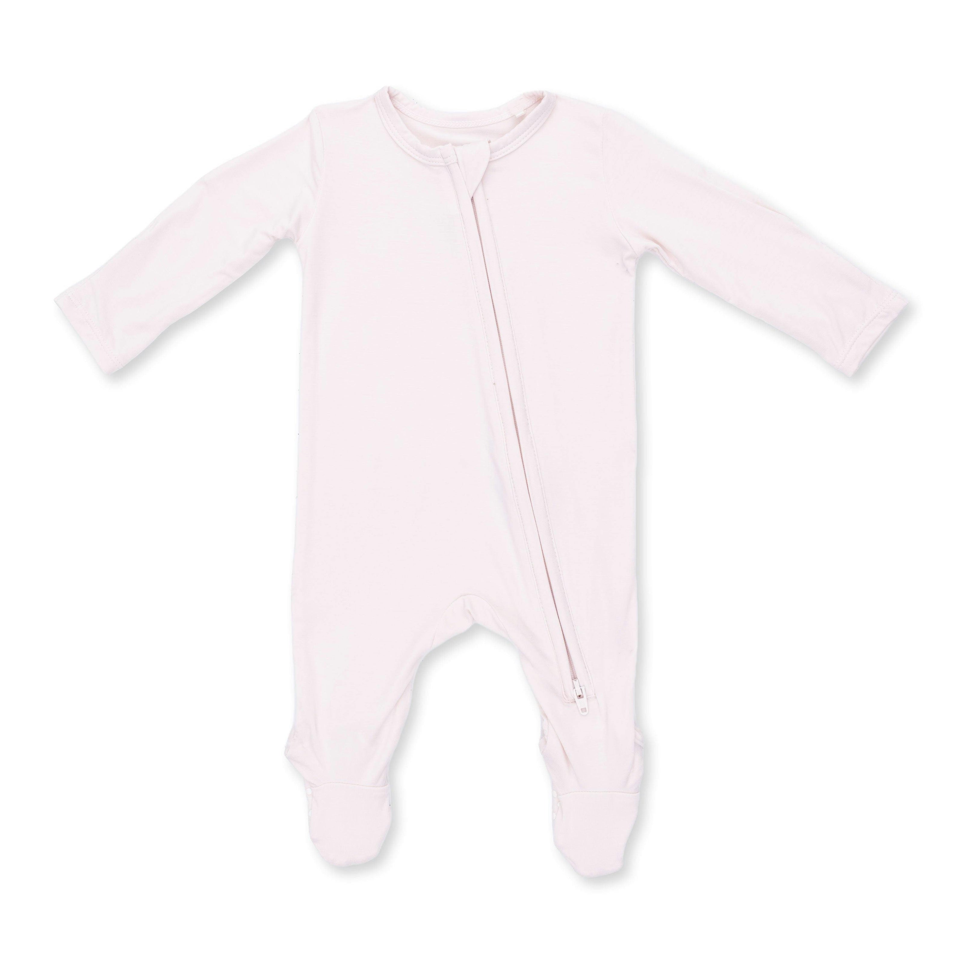 Solid Mauve Morn - 2 Way Zipper Footie