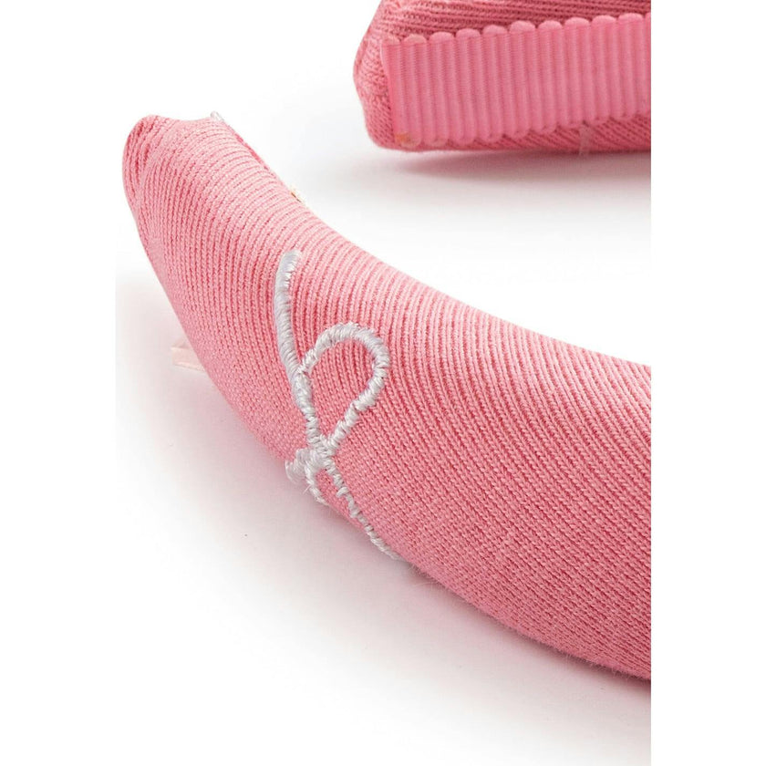 Marshmallow Signature Bow Logo Padded Headband
