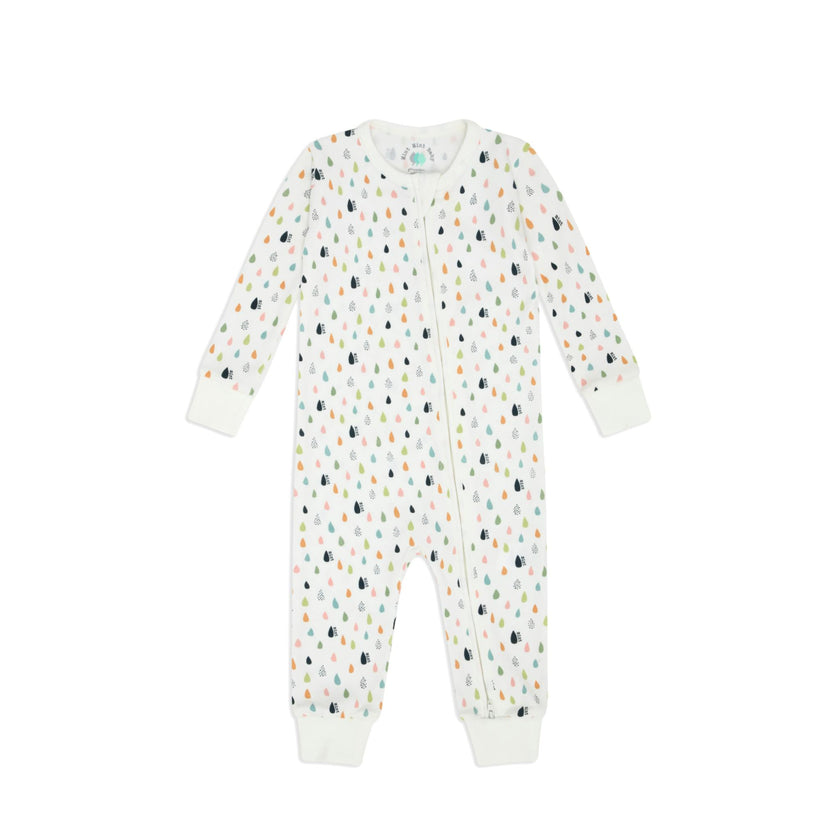 Tiny Drops Zip-up Baby Bodysuit
