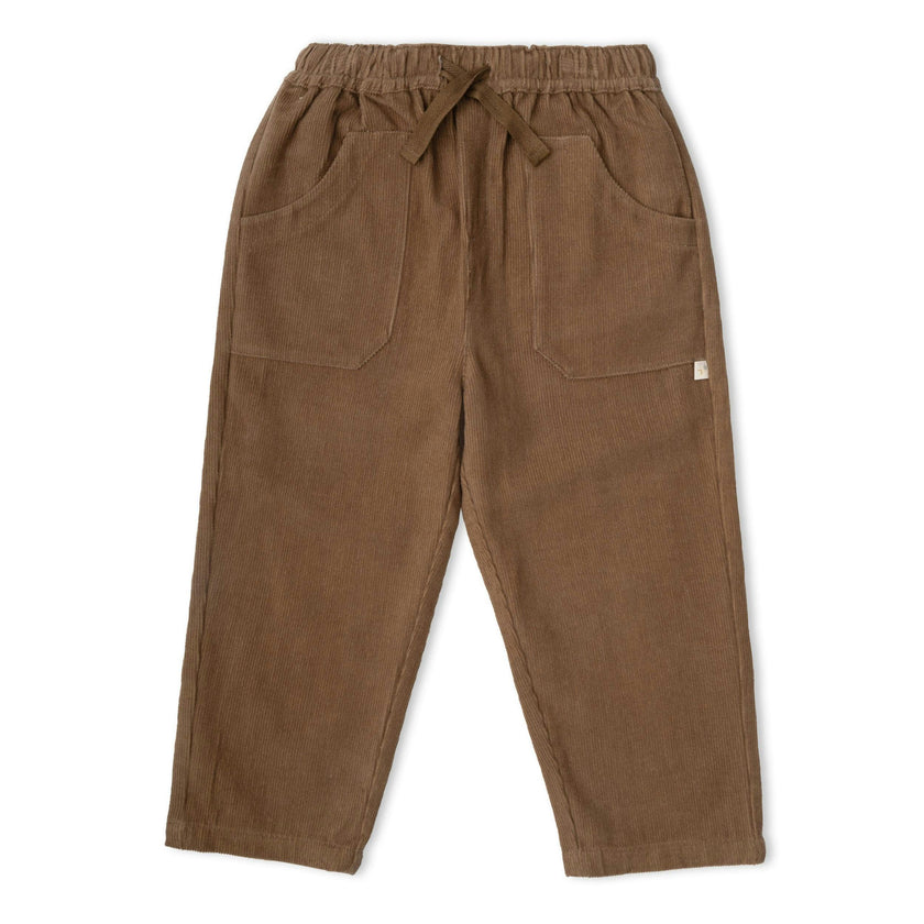 Organic Corduroy Pants - Brown