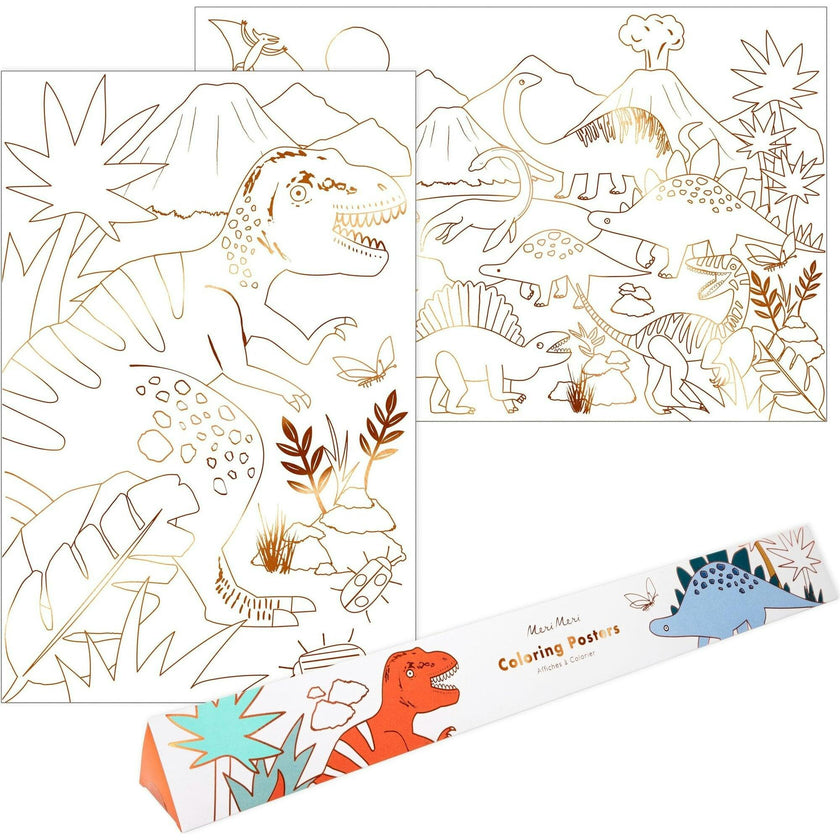 Dinosaur Kingdom Coloring Posters