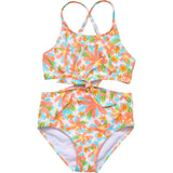 Hawaiian Luau Sustainable Cut Out Swimsuit