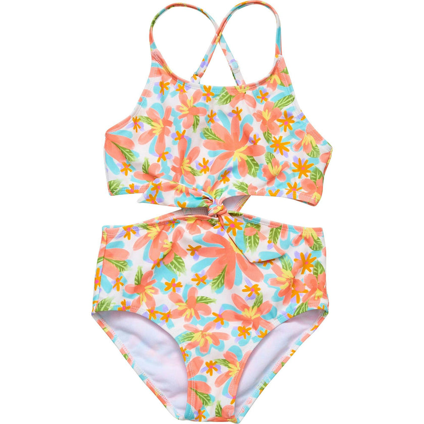 Hawaiian Luau Sustainable Cut Out Swimsuit
