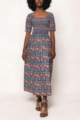 Parker Dress in Dusk Floral Medley