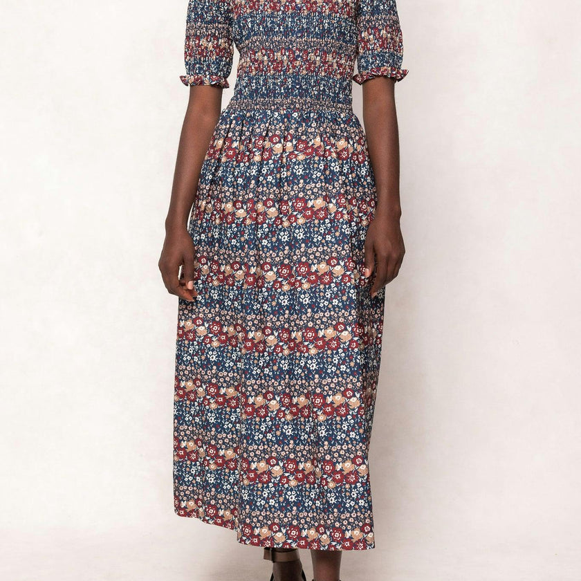 Parker Dress in Dusk Floral Medley