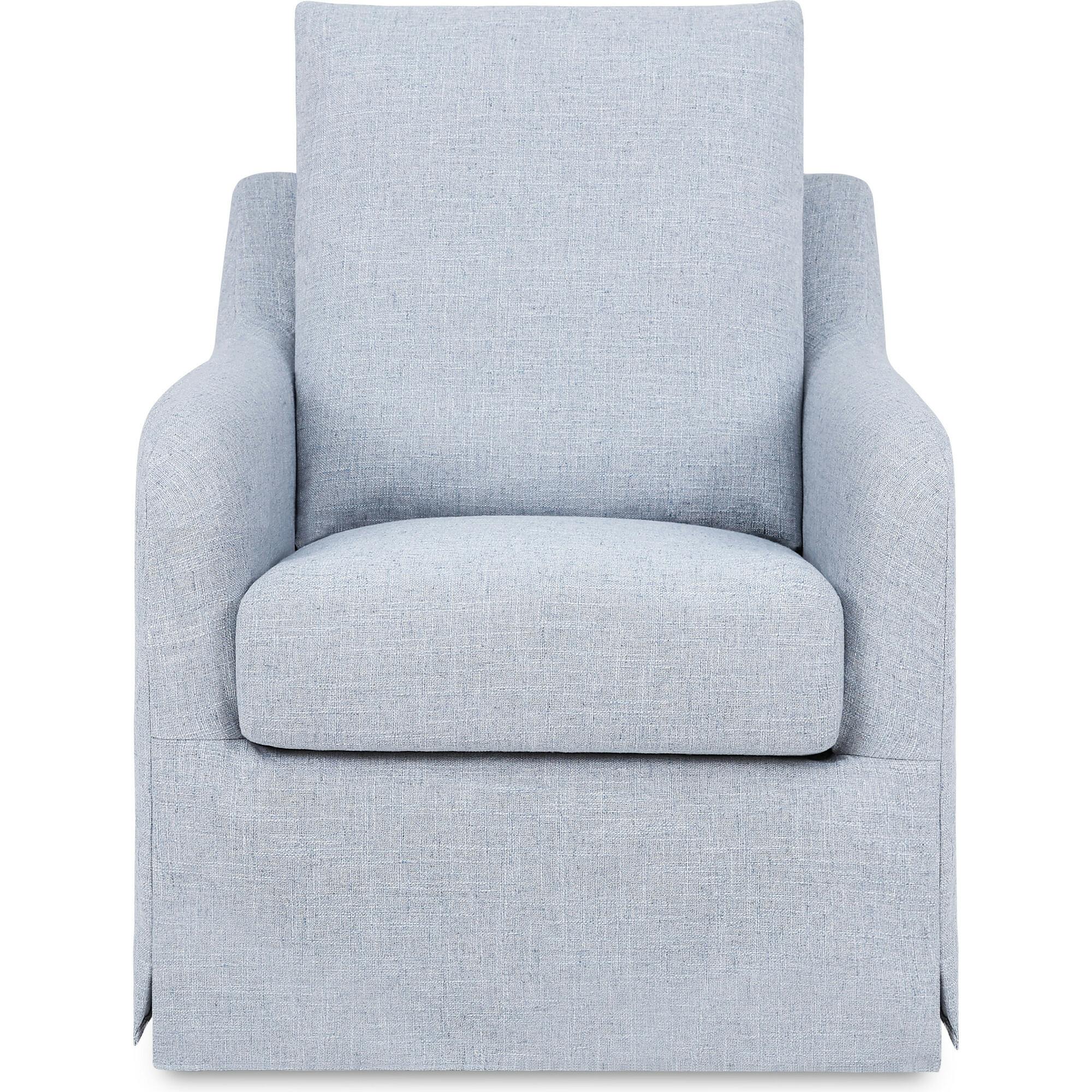 Reese Eco-Linen Slip Cover Swivel Glider