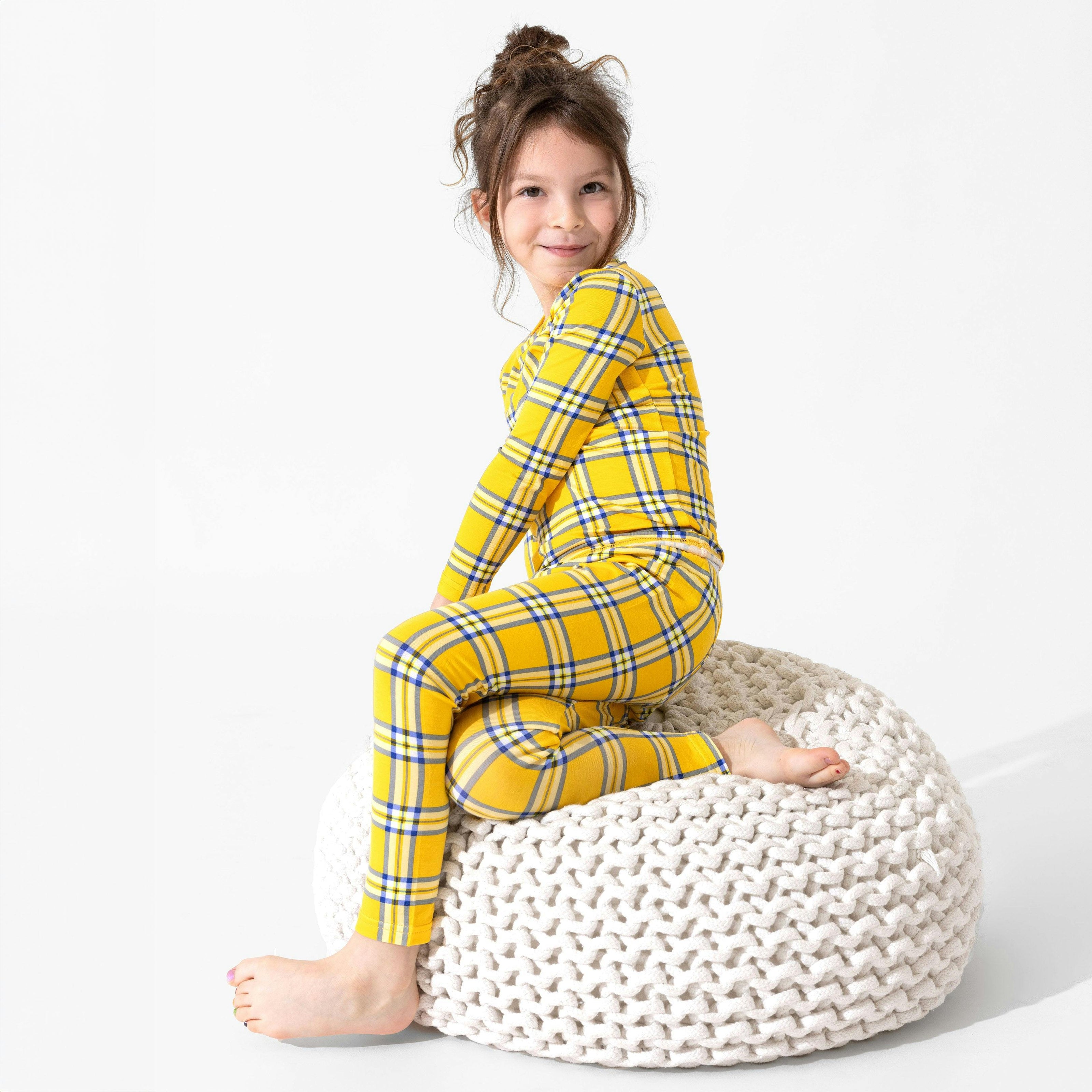 Clueless Total Betty Plaid Bamboo Kids Pajamas