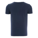 Blue Solid Cotton T-Shirt