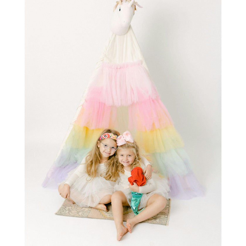 Ruffled Tulle Play Tent
