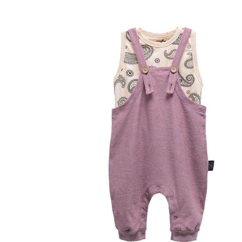 Paisley Print Overalls