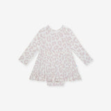Laurel Leopard Ruffled Bodysuit Dress