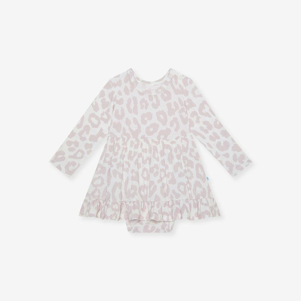 Laurel Leopard Ruffled Bodysuit Dress