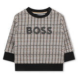 Black Check Logo Sweatshirt