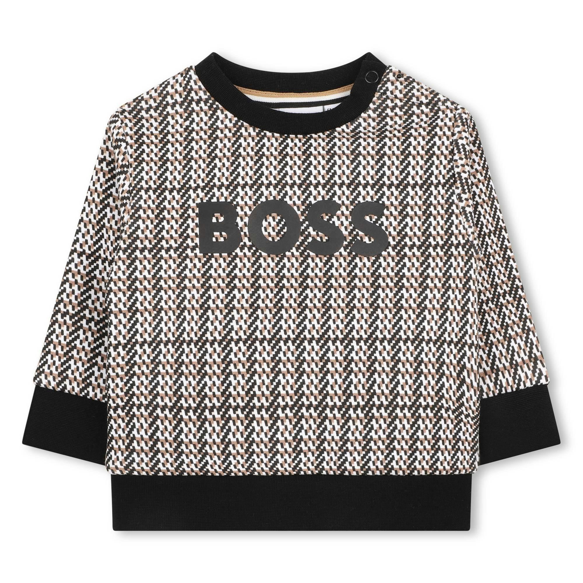 Black Check Logo Sweatshirt
