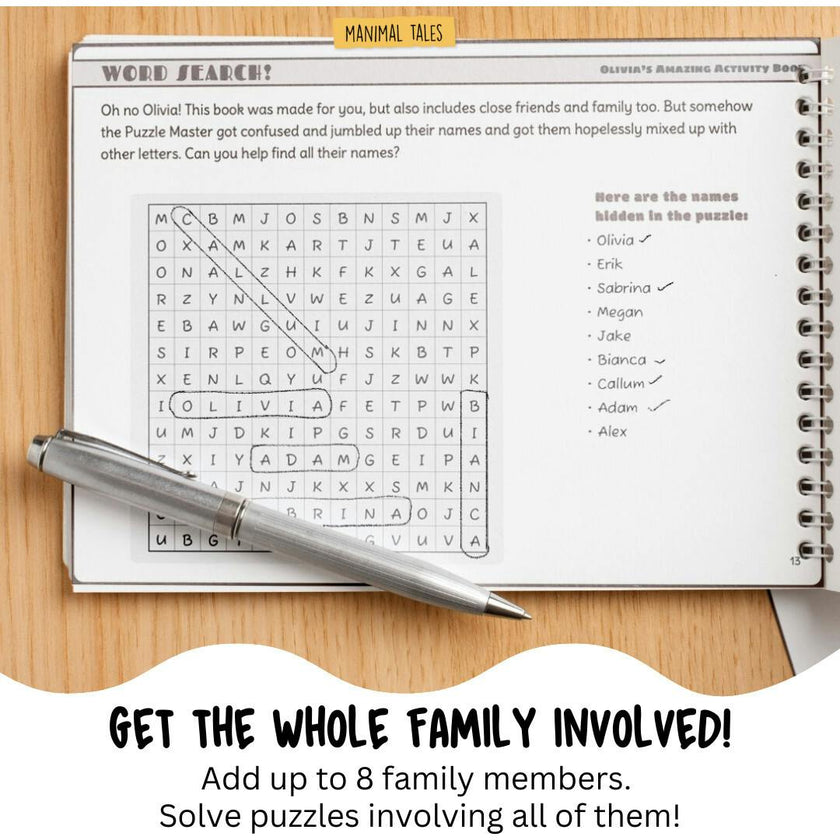 My Amazingly Awesome Activity Book  (Just for Me!) - Personalized Activity Book