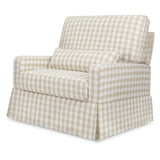 Namesake Crawford Pillowback Chair and a Half Comfort Swivel Glider