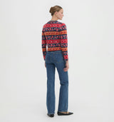 The Sonnet Cardigan - Lech Floral Stripe Red