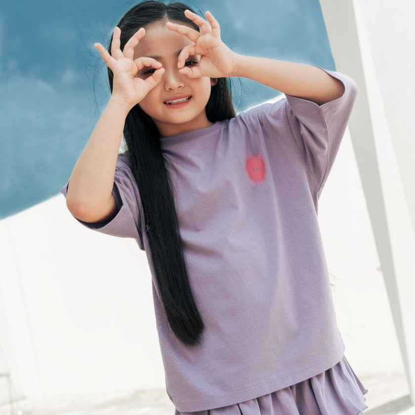Relaxed Organic Cotton T-Shirt With SOW Sun Print