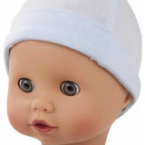 Muffin to Dress 13" Soft Cloth/Vinyl Baby Doll in Blue with Blue Sleeping Eyes