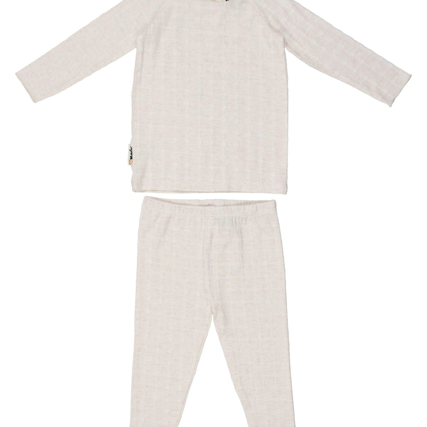Box Design Raglan Sleeve Top & Pant Set