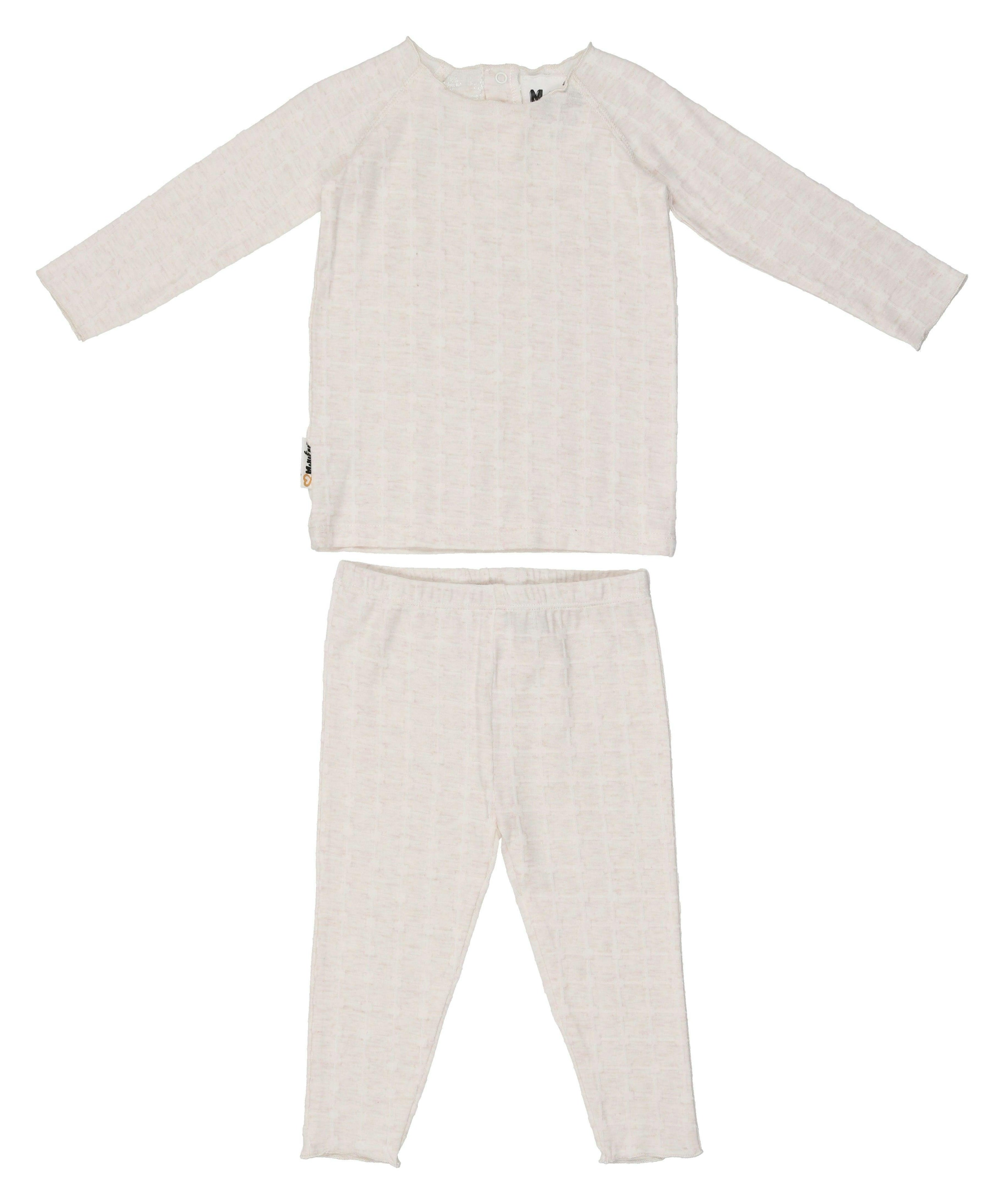 Box Design Raglan Sleeve Top & Pant Set