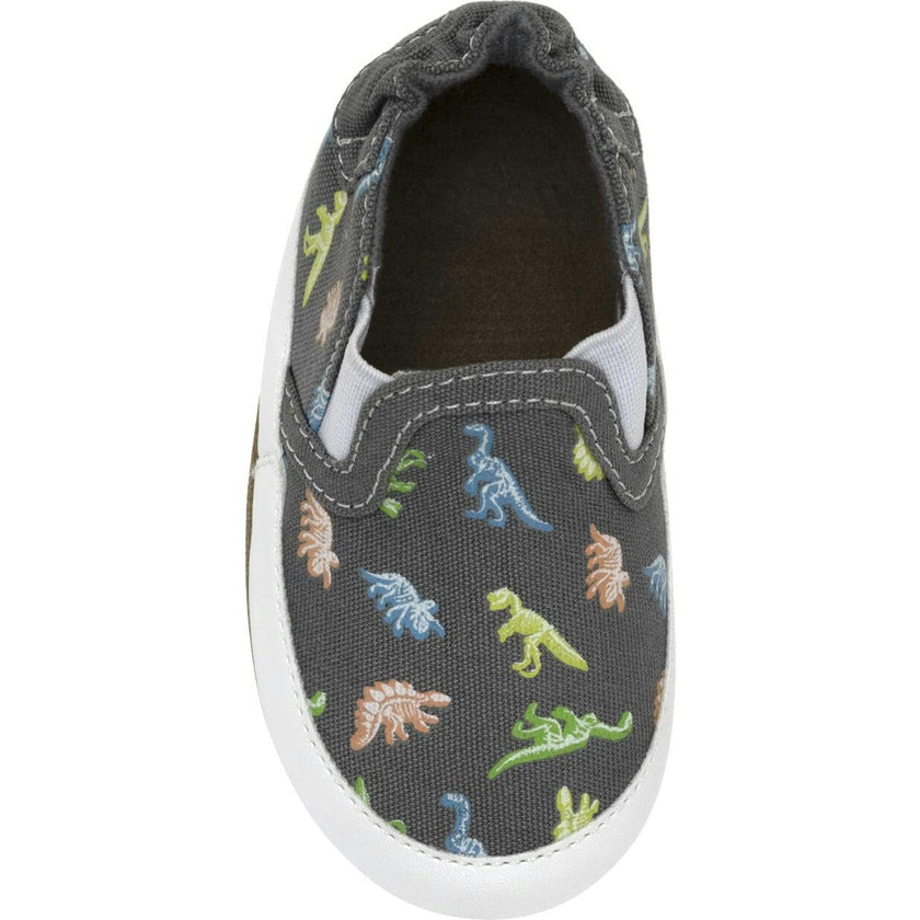 Glowing Dinos Charcoal Soft Sole