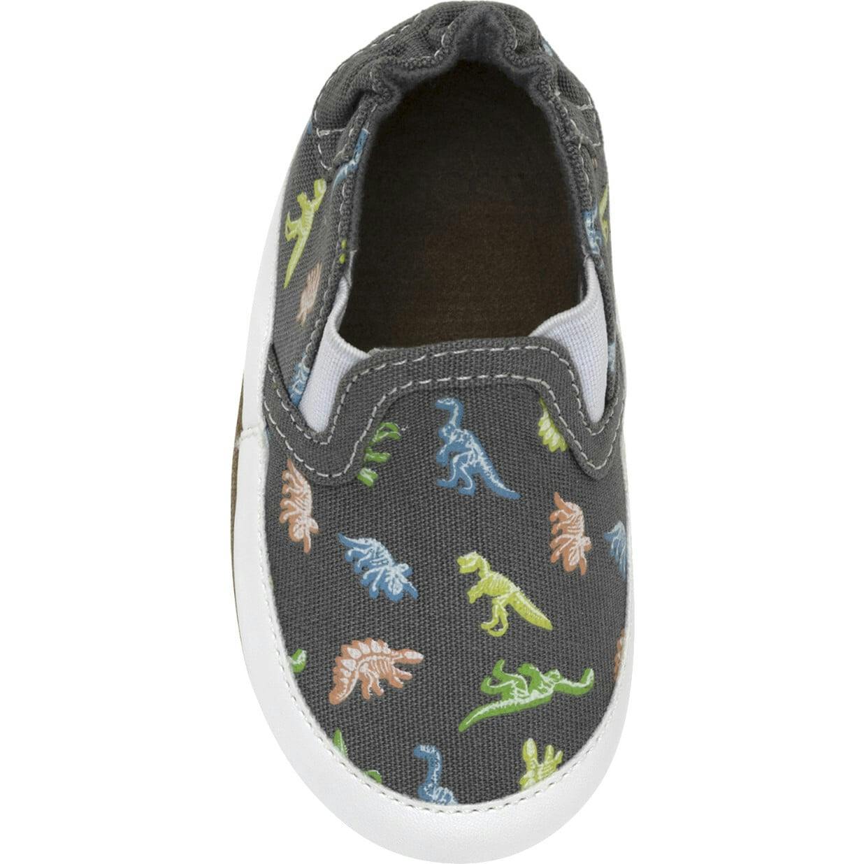 Glowing Dinos Charcoal Soft Sole