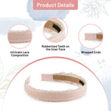 Halo Luxe Mae Lattice Lace Headband - Ballet Slipper