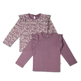 Organic Ruffle Long Sleeve Top Set of 2