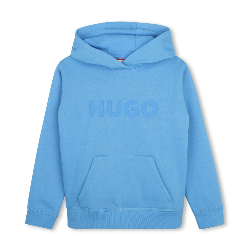 Light Blue Logo Hooded Sweatshirt