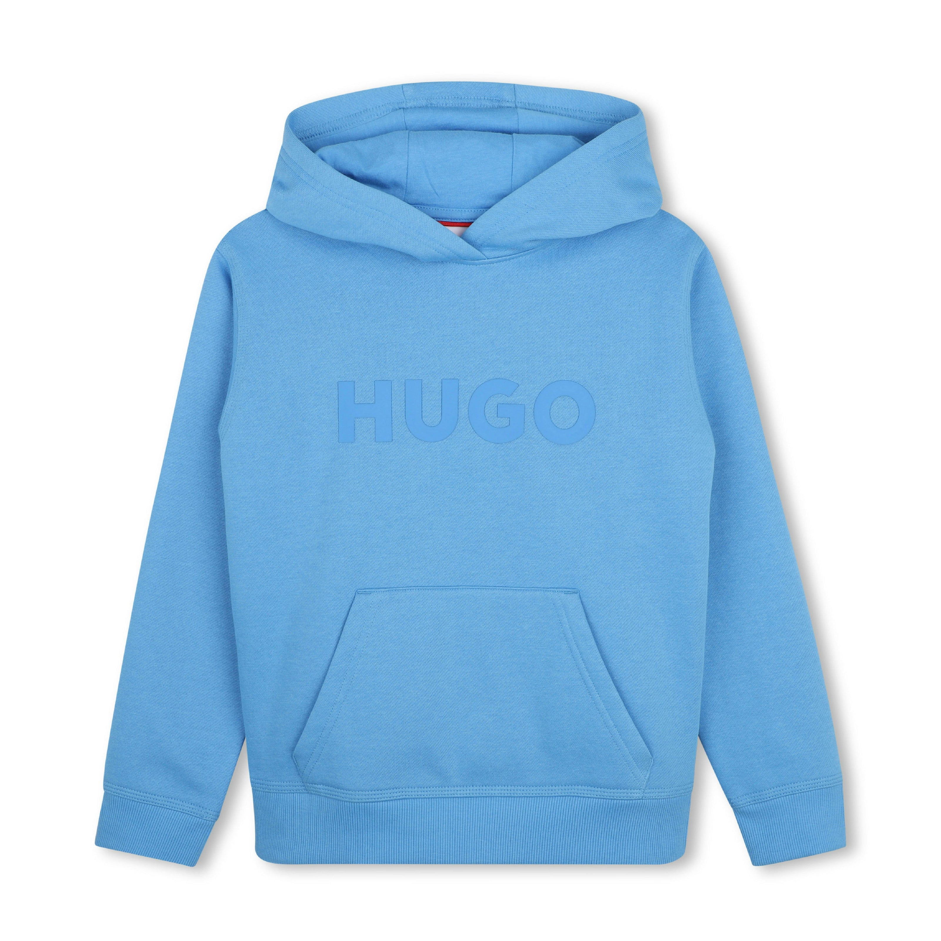 Light Blue Logo Hooded Sweatshirt