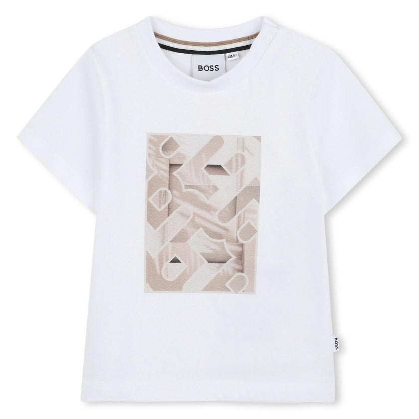 White Sand Abstract Logo T-Shirt