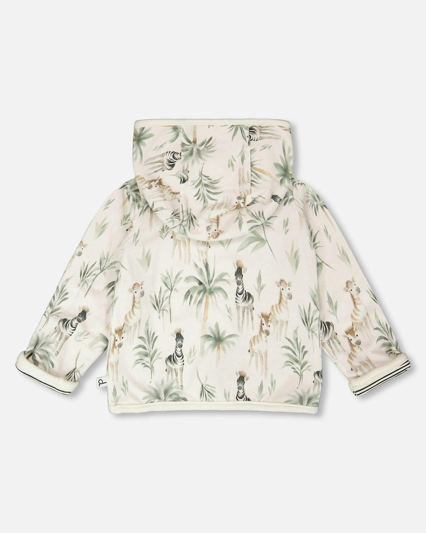 Organic Cotton Jersey Reversible Hooded Jacket
