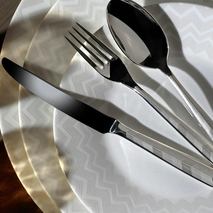 Table Forks ZIG ZAG Set of 6  Steel L 8"