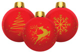 32" Inflatable Holiday Ornament - Red 3 Pack