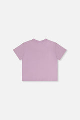 Heavy Jersey Wide Short Sleeve T-Shirt Mauve