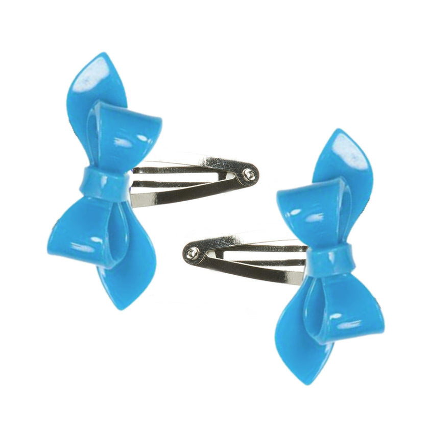 Rosane Bow Solid Colors  set of 2 Snap Clips