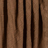 Textured Sustainable Knit Throw Blanket - Basketweave