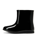 Lila Patent Leather Straight Boots