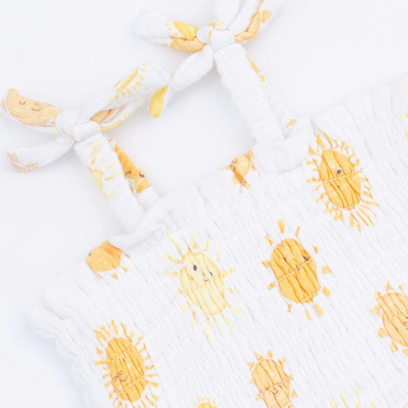Happy Suns - Smocked Bubble with Skirt